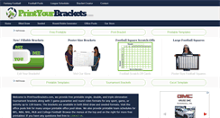 Desktop Screenshot of printyourbrackets.com